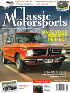 CLASSIC MOTORSPORTS 2016 SEPT - TORONADO TYPHOON PT 8,TRIUMPH PROJ, SHELBY TRIB